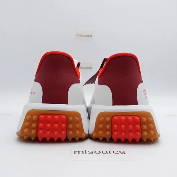 NEW Women's G/FORE G.112 Kiltie Spikeless Golf Shoes GLF00022-SNO Snow/Red